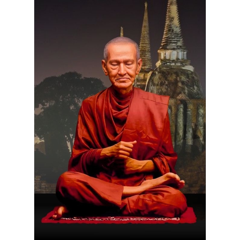 รูปโปสเตอร์ สมเด็จพุฒาจารย์โต นำโชค ไม่มีกรอบ ติดผนัง ภาพมงคล เสริมฮวงจุ้ย ตกแต่งบ้าน ขนาด A3 – โปรปัง