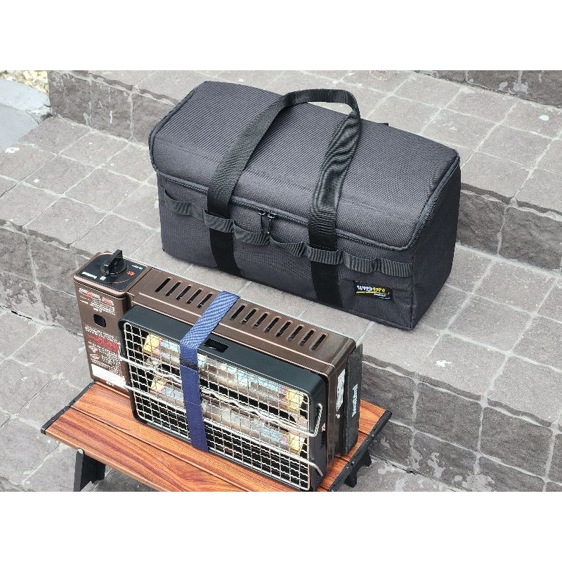 กระเป๋า​ใส่เตา​Iwatani CB-ABR-2 Gas Grill Stoveสีดำ​ ใส่เตาและยังมีที่ใส่แก๊สได้1กระป๋อง
