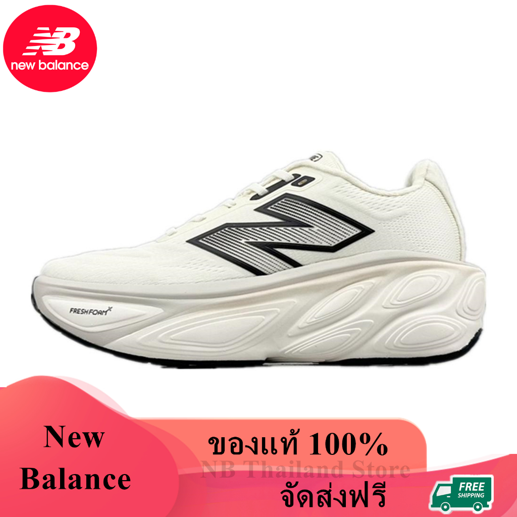 New Balance Fresh Foam X More v5 ของแท้ 100% White Black MMORCF5 Sneaker รองเท้าผ้าใบ