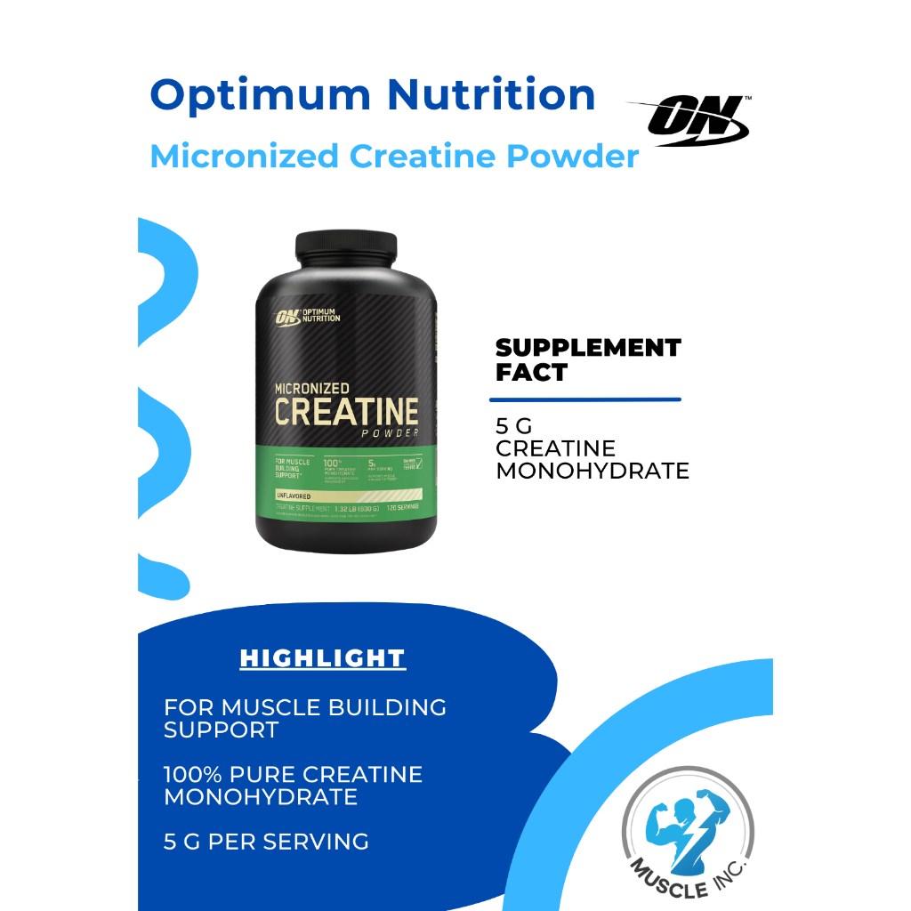 Optimum Nutrition- Miconized Creatine Powder พร้อมส่ง!!