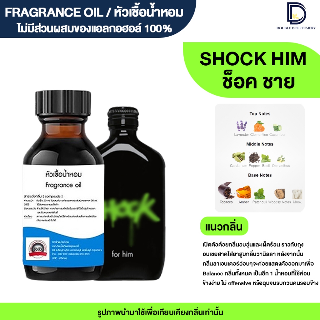 หัวเชื้อน้ำหอม กลิ่น ช็อคฮิม (SHOCK HIM)