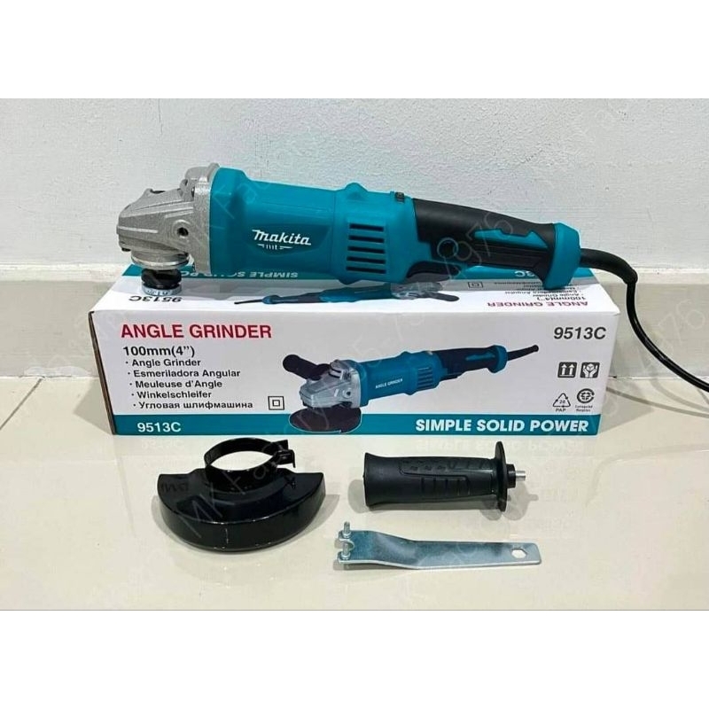 Makita หินเจียรด้ามจับยาวขนาด 4 นิ้ว รุ่น M9513C ปรับความเร็วได้ 6 ระดับ แถมฟรีใบตัด 4 ใบ