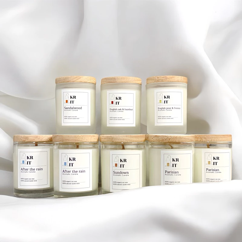 [พร้อมส่ง] KRIT Candle - เทียนหอมไขถั่วเหลือง scented candle ขนาด 60g,120g,230g