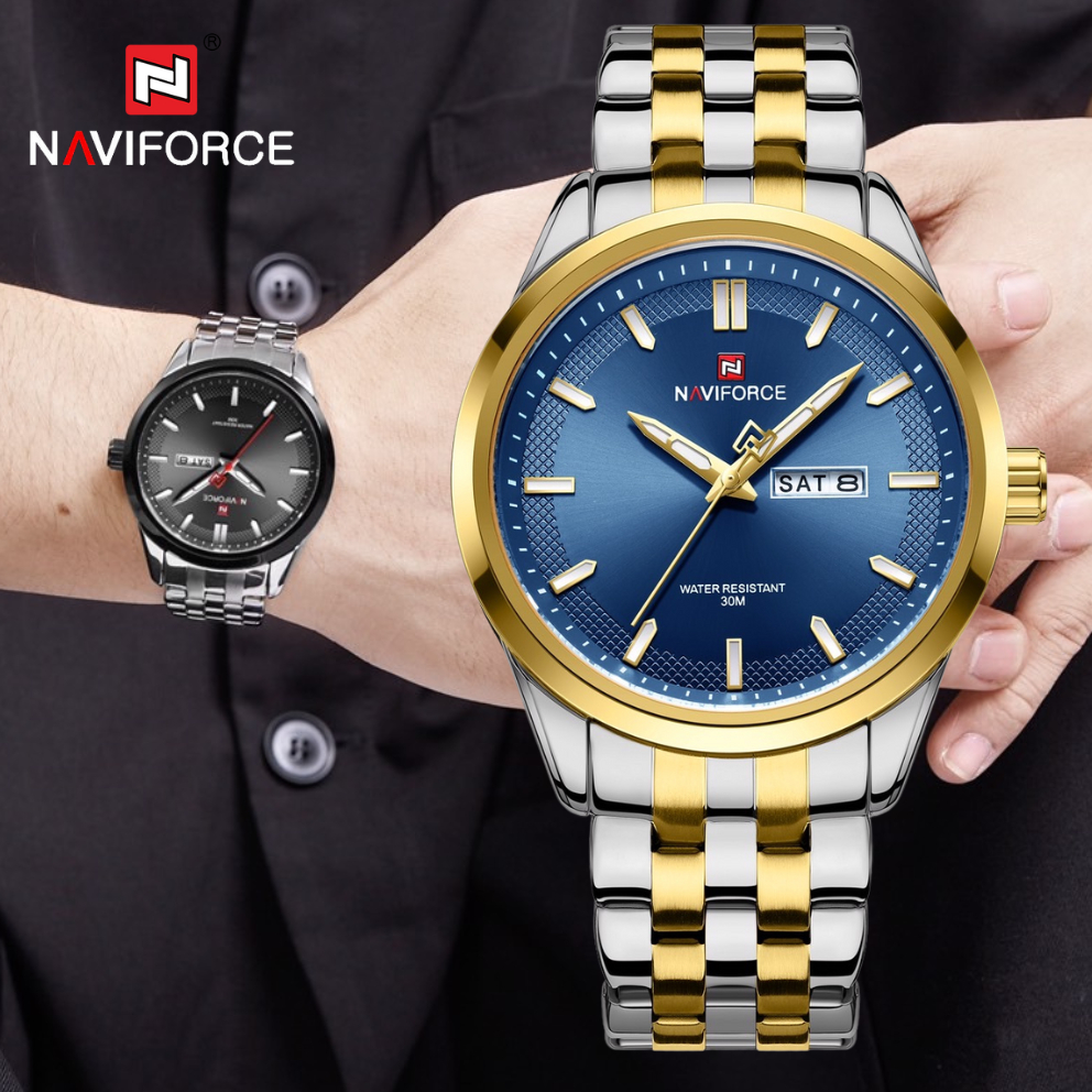 นาฬิกาNaviforce(นาวีฟอส)รุ่นNF8035เครื่องไทยประกันศูนย์1ปีนาฬิกาข้อมือผู้ชายแฟชั่น พร้อมกล่องแบรนด์