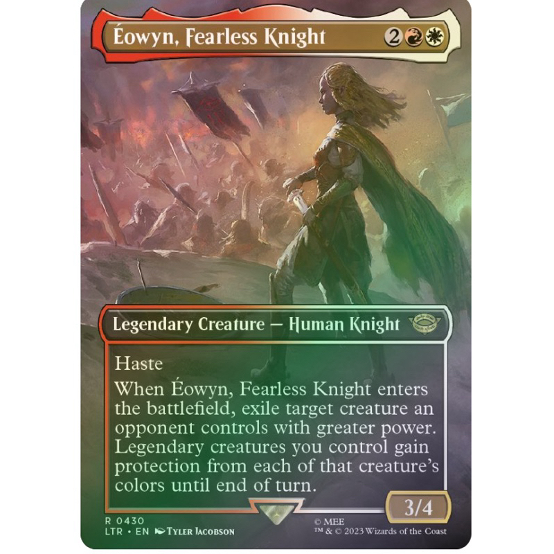 The Lord of the Rings: Tales of Middle-earth Variants Foil: Eowyn, Fearless Knight (Borderless)