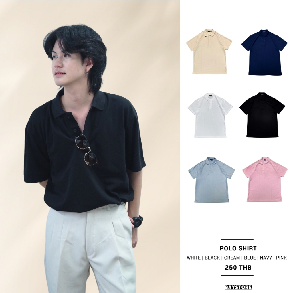 BAYSTORE Polo Shirt เสื้อโปโลคอปก แขนสั้น ผู้ชาย