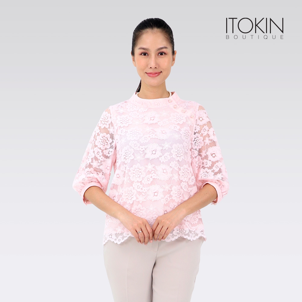 ITOKIN เสื้อเบลาส์เนื้อผ้าลูกไม้ DIVINE LACE BLOUSE W5B166