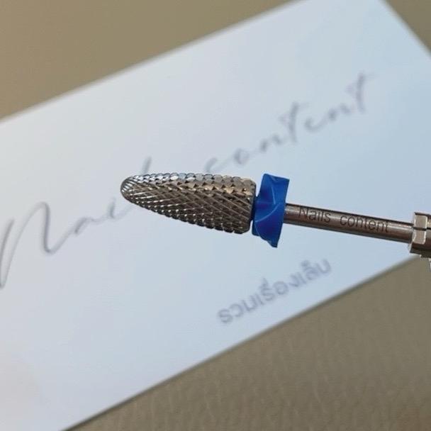 หัวเจียร Russia Turbo Nails content ขอบน้ำเงิน รุ่นใหม่ล่าสุด เหมาะสำหรับมือใหม่และมืออาชีพ ใช้ได้ทั้งเล็บปลอมและเล็บจริ