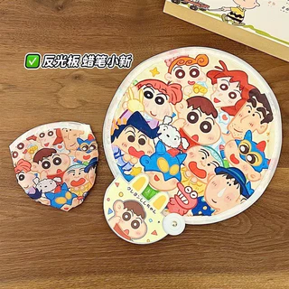 ส่งจากไทย🌈 พัดพกพา SHINCHAN ชินจัง พัดสปริง มีซองเก็บ ลายน่ารัก ของขวัญ ของฝาก ให้ลมเย็น 80003