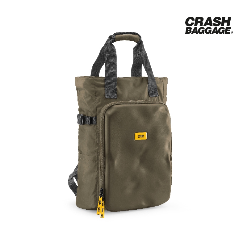 CRASH BAGGAGE กระเป๋าถือและสะพายหลัง รุ่น TOTE BAG สีเขียว
