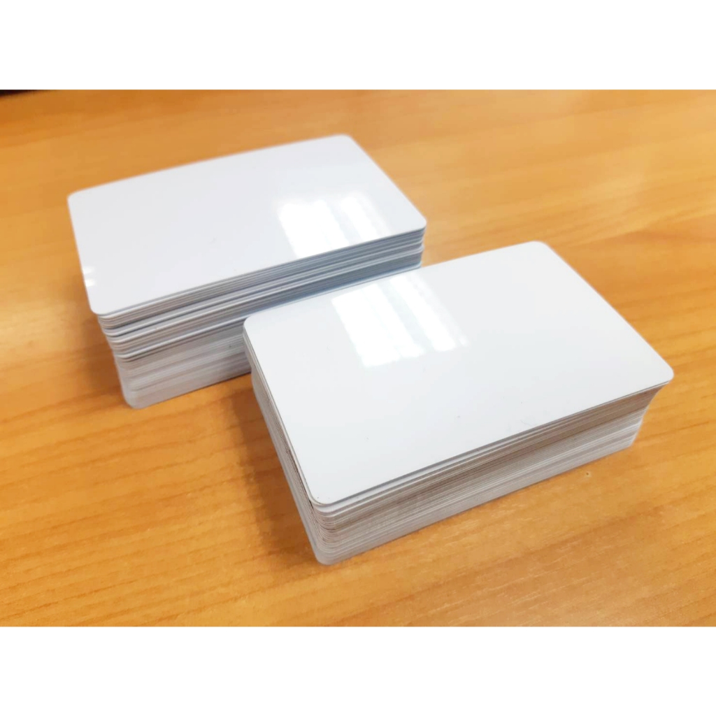 (แบ่งขาย) บัตรพลาสติก PVC CARD บัตรแข็งเปล่า 2 ด้าน ใช้กับเครื่องปริ้นบัตร Inkjet รุ่น Epson L8050/L18050