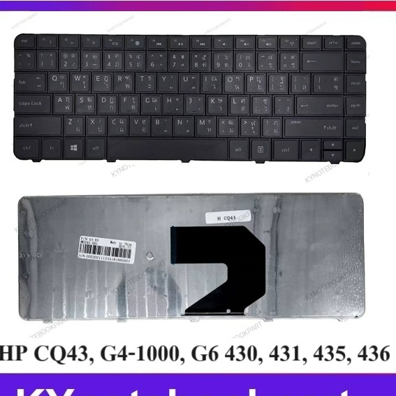 คีย์บอร์ดโน๊ตบุ๊ค HP CQ43 G4-1000 G6 430 431 435  436 TH-EN