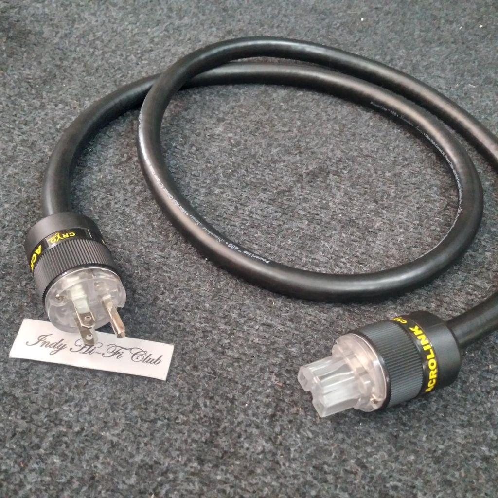 แบบไม่หุ้มตาข่าย สายไฟ Monster Cable  PowerLine 400 Signature Series หัวท้าย Acrolink cryo