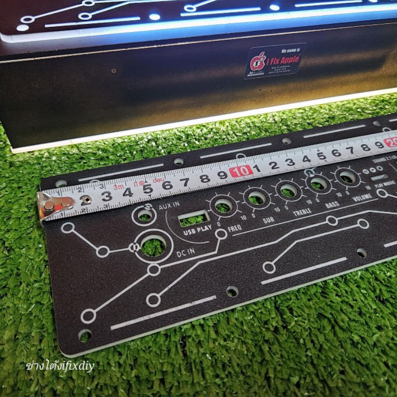 แผ่นเพลท HT21/HT21-3g TRON org สีดำด้านผิวทราย ลำโพงบลูทูธDiy