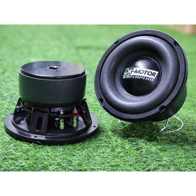 ซับ6.5นิ้ว โครงดำ 4ก้าน  DK MOTOR 6.5” 120/20/2 v.35.5mm 2ohm ดอกเบส ดอกซับ วูฟเฟอร์ ลำโพงซับ diy รถ