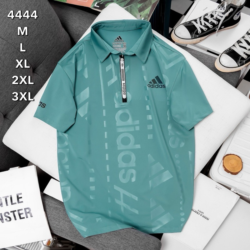 เสื้อโปโลผู้ชายแขนสั้น เนื้อผ้าลื่นลื่น polo A47