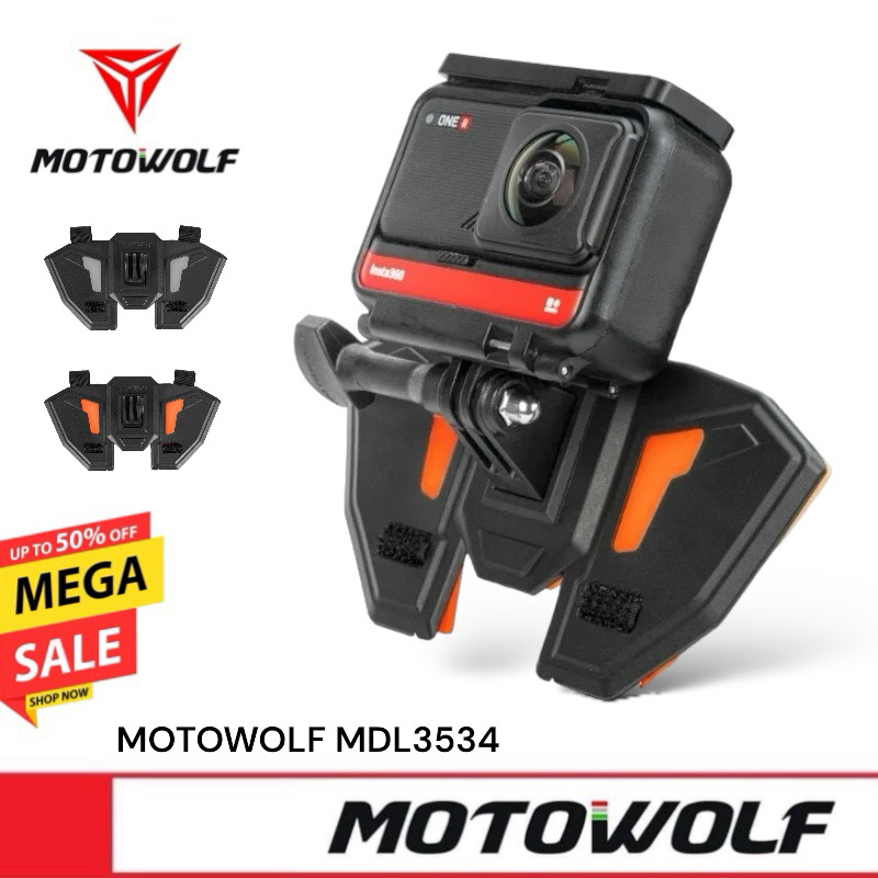 MOTOWOLF MDL 3534 helmet camera mount ที่ติดกล้องติดหมวกกันน็อค