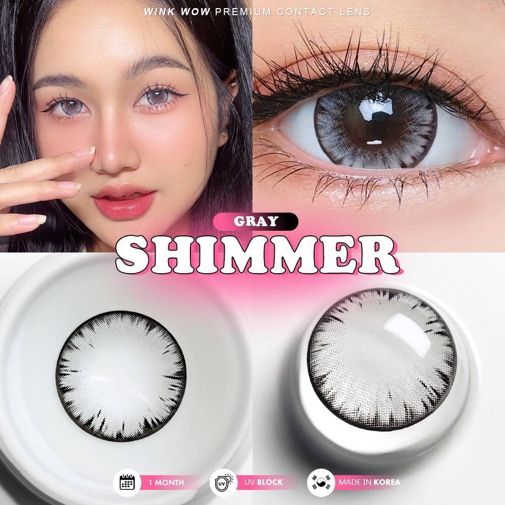 บิ๊กอาย(ตรงปก)ลายเกล็ดน้ำแข็งสายตาปกติ 0.00 เลนส์ขวดอย.ไทยรับรอง "Tommy OMG Shimmer " รายเดือน