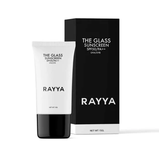 [ ไม่มีกล่อง ] Rayya The Glass Sunscreen Cream SpF50 PA+++ กันแดดเรยา กันแดดผิวกระจก กันน้ำ กันเหงื่อ [ปริมาณ15 g.]
