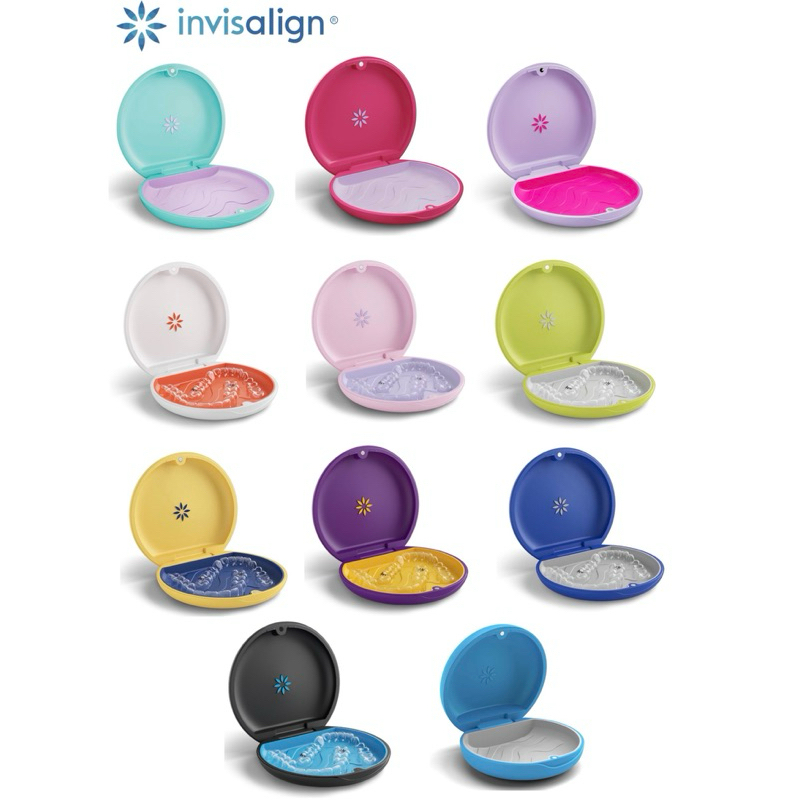 พร้อมส่ง ของแท้ 💯📌 กล่อง Invisalign Retainer Case สี Pink , Mint , Lavendream ไม่มีถุงผ้าค่ะ 🇺🇸
