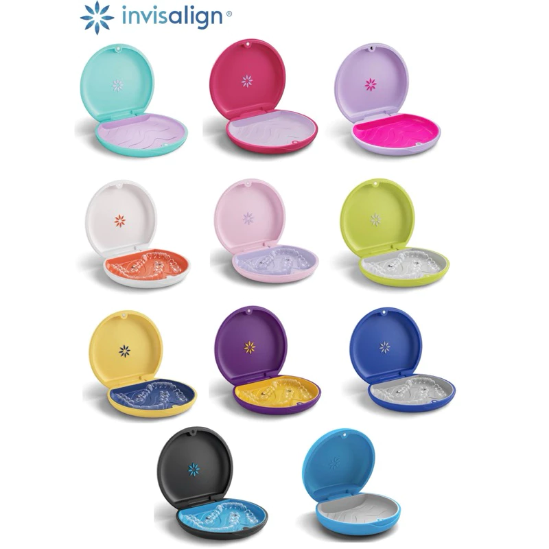 พร้อมส่ง ของแท้ 💯📌 กล่อง Invisalign Retainer Case มีถุงผ้าทุกสี ยกเว้น Lavendream ค่ะ 🇺🇸