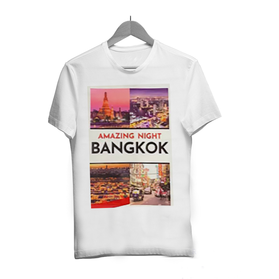 เสื้อยืดราคาถูก เสื้อยืดลายไทย ลาย Amazing Night Bangkok