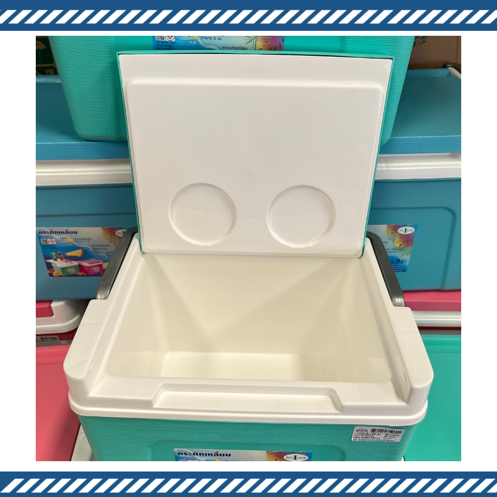 กระติกสี่เหลี่ยม กระติกน้ำแข็ง กระติกเหลี่ยม เก็บความเย็น 8 ชม. กล่องเก็บความเย็น มี 2 ขนาด 6 ลิตร และ10 ลิตร - รูปที่ 3