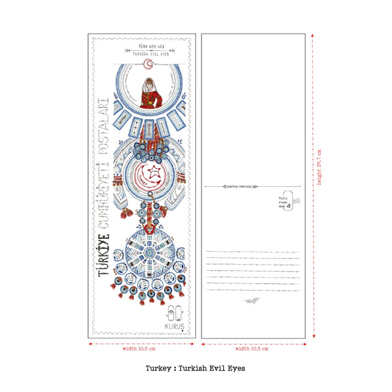 โปสการ์ด Turkey : Turkish Evil Eyes