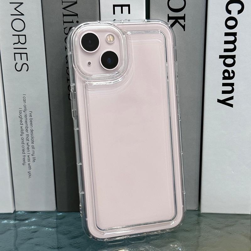 เคสโทรศัพท์ซิลิโคนใสกันกระแทก For iPhone 17 Pro 11 15 14 13 11 12 Pro Max XS Max X XR 6 6S 7 8 Plus SE 2 ป้องกันปกหลัง