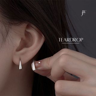 OUTLETSล้างสต็อกจากโรงงานตรง ต่างหู Teardrop ตุ้มหูแฟชั่น ต่…