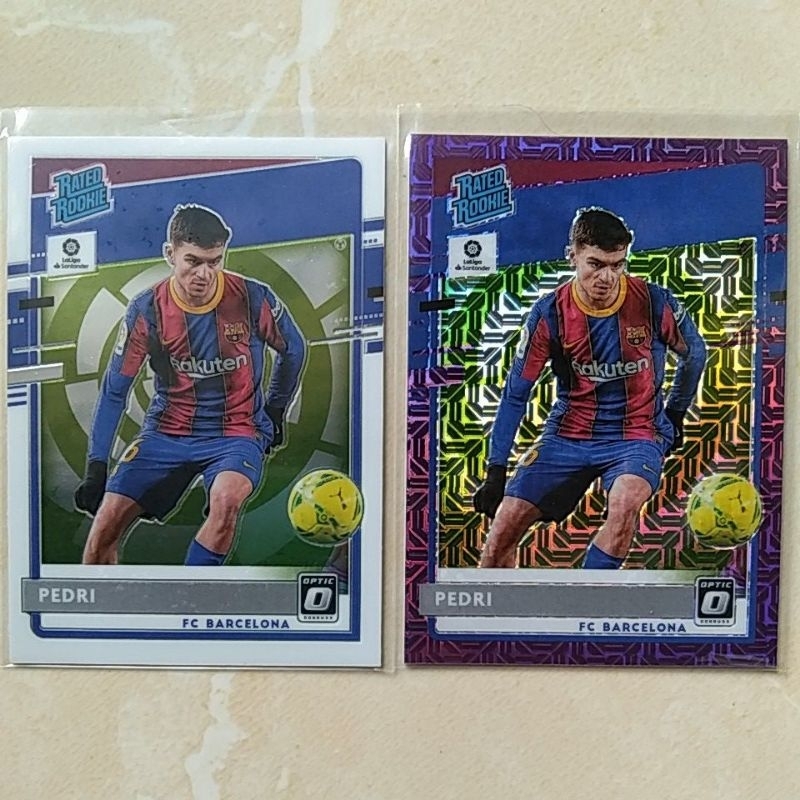 การ์ดฟุตบอล PANINI PEDRI RC OPTIC 2ใบคู่