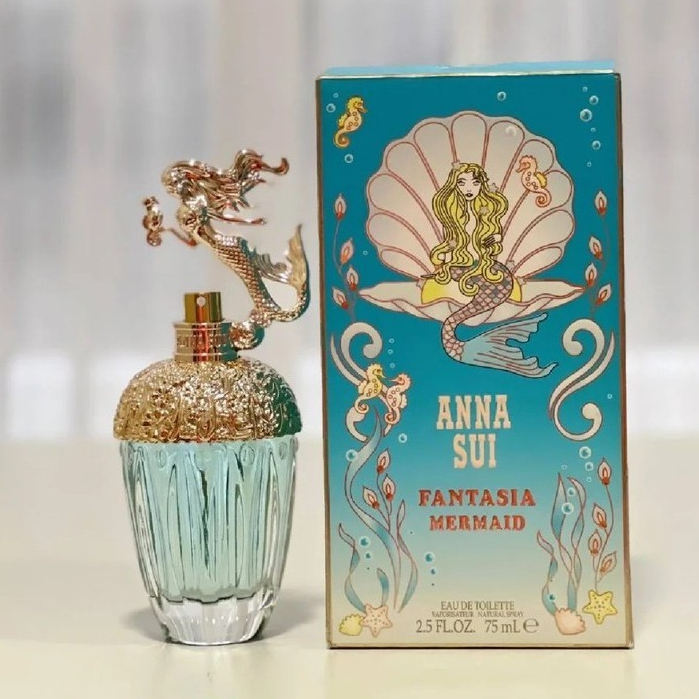 【สินค้าพร้อมส่ง】ของแท้ Anna Sui Fantasia Mermaid EDT 2ml/5ml/10ml น้ําหอมเสน่ห์