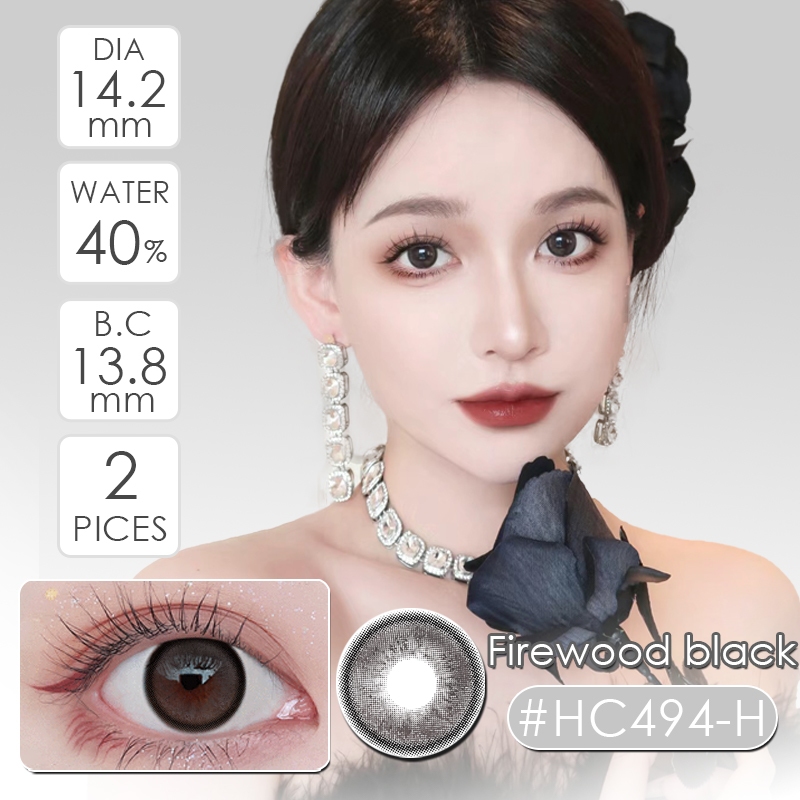 【COD】1 year Contact lenses คอนแทคเลนส์สีคู่ขนาดเส้นผ่านศูนย์กลาง 14-14.5MM -100-450°