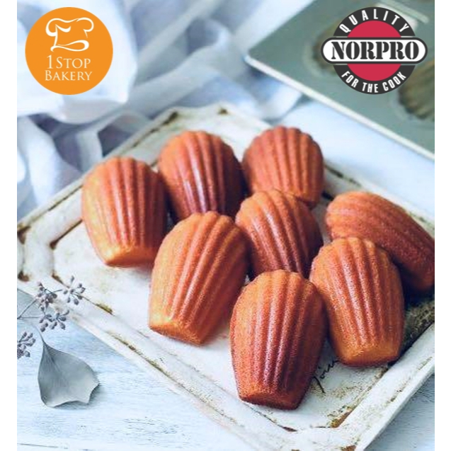 Norpro 3970 Nonstick Mini Madeleine Pan NR.18 38x23x1.25cm/พิมพ์อบขนมแมดเดอลีน