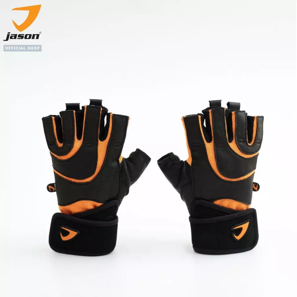 [NEW] JASON X-Fuel II - เจสัน ถุงมือยกน้ำหนัก หนังแท้ SBR หนา 5มม. (10JS00216) thumbnail 8