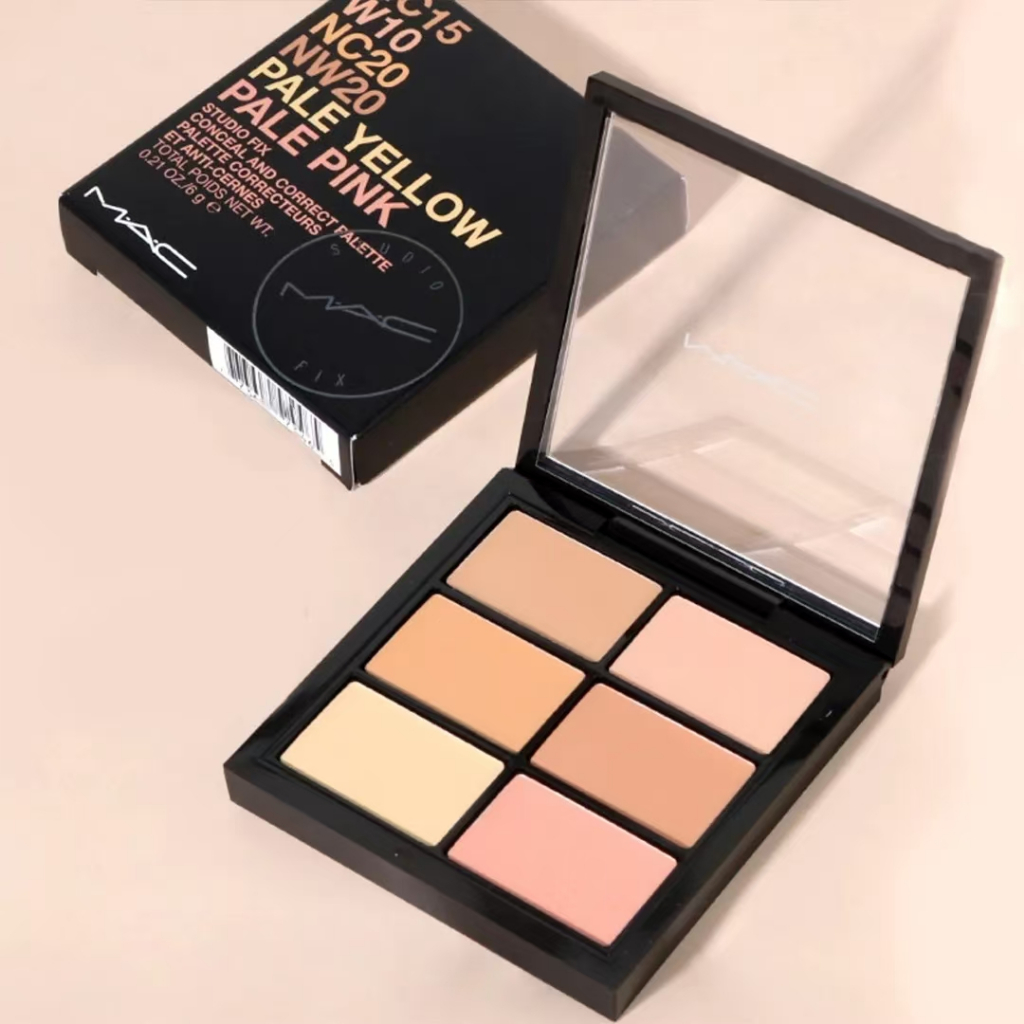 พร้อมส่ง Mac Studio Fix Conceal Correct palette Light Medium คอนซีลเลอร์ แมค Deep จานสีคอนซีลเลอร์อเนกประสงค์ 6 สี