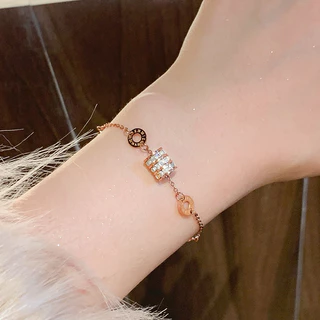สร้อยห่วงเพชร สแตนเลสแท้ 18K ไม่ลอก ไม่ดำ