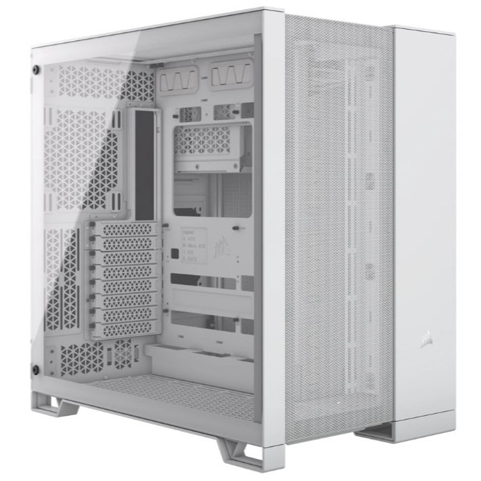 CORSAIR 6500D AIRFLOW WHITE TEMPERED GLASS CASE