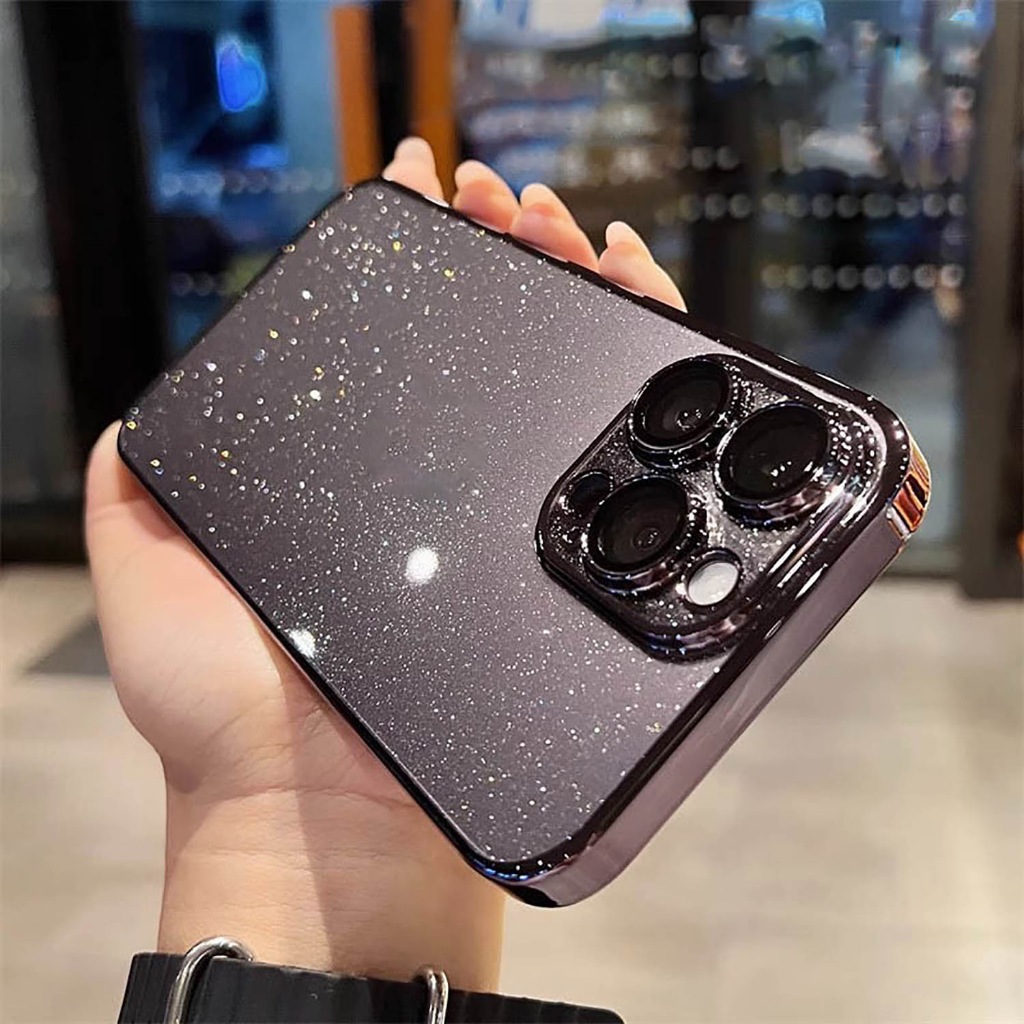 เคสไอโฟนประกายดาว สวยมาก รุ่นนี้เคสบางเบาแบบ slim มีประกายดาวอยู่ในเนื้อเคสไม่หลุดลอกแน่นอนค่ะ