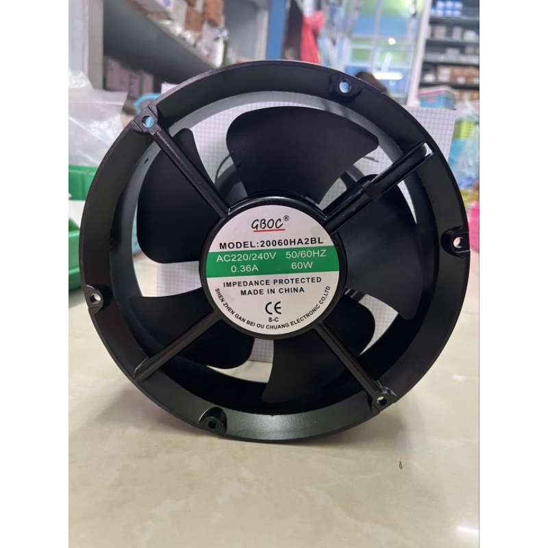พัดลม 8นิ้ว กลม GBOCMODEL:20060HA2BL
AC220/240V 50/60HZ
0.36A
60W