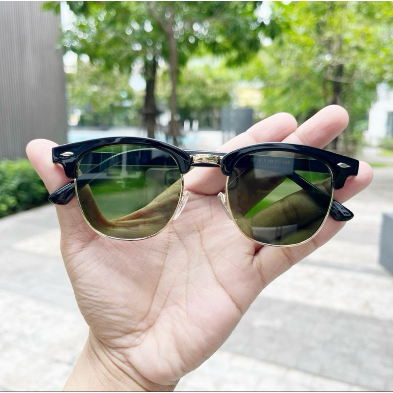 แว่นกันแดด ทรง Club Master /ใส่ได้ชาย-หญิง