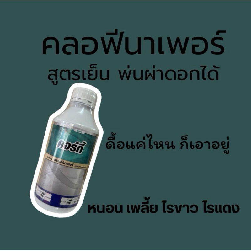 คอร์กี้ คลอฟี สูตรเย็น ขนาด 1 ลิตร ใช้ได้กับทุกพืขไร ไม้ดอกไม้ประดับ ไม้ผล พืชผัก ดูแลผลผลิตให้สมบูรณ์