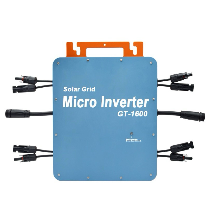 พร้อมส่ง  1600W Solar Grid Tie Micro Inverter Wifi 120V 230V IP65 Waterproof Aluminum Alloy for Outd