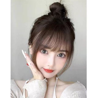 วิกผมหน้าม้าจําลอง ไร้รอยต่อ น้ําหนักเบา มองไม่เห็น สําหรับผู้หญิง