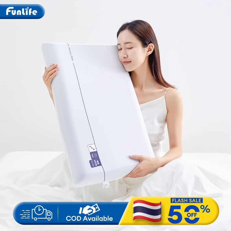 FLM หมอน หมอนเมมโมรี่โฟม ขจัดอาการปวดคอและเปลี่ยนชีวิตการนอนด้วยการนอนหลับลึกขึ้น Ergonomicนุ่ม สบาย