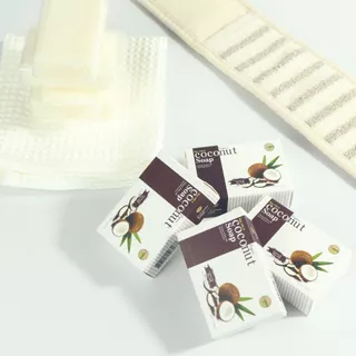 i natureCoconut Milk Soap X4 สบู่มะพร้าว & นมข้าว แพ็ค 4