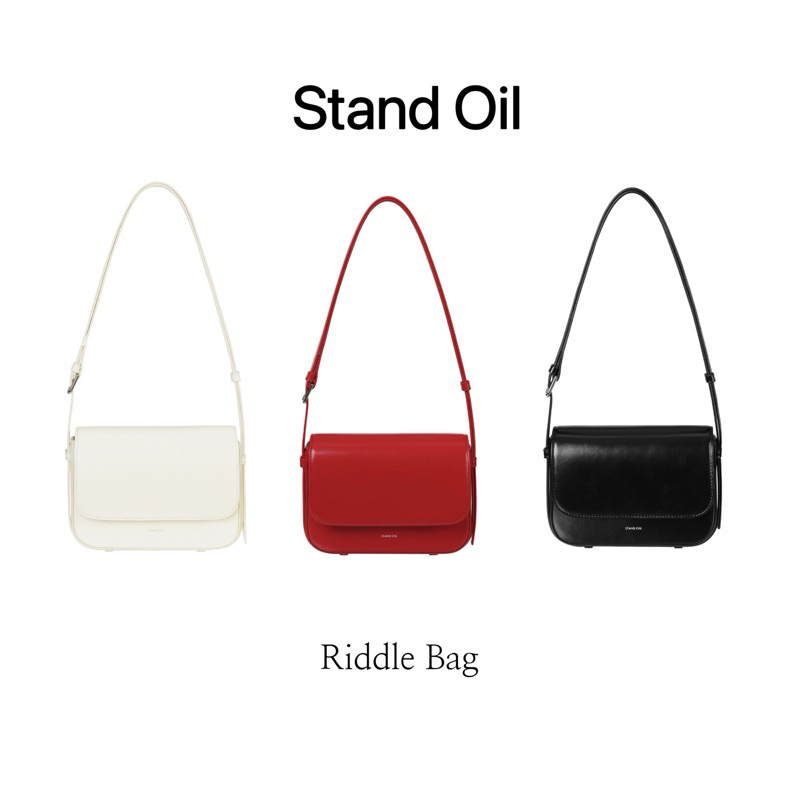 STAND OIL Cookie Bag Riddle Bag Red นำเข้าจากเกาหลี สินค้าเคาน์เตอร์ ของแท้ 100%