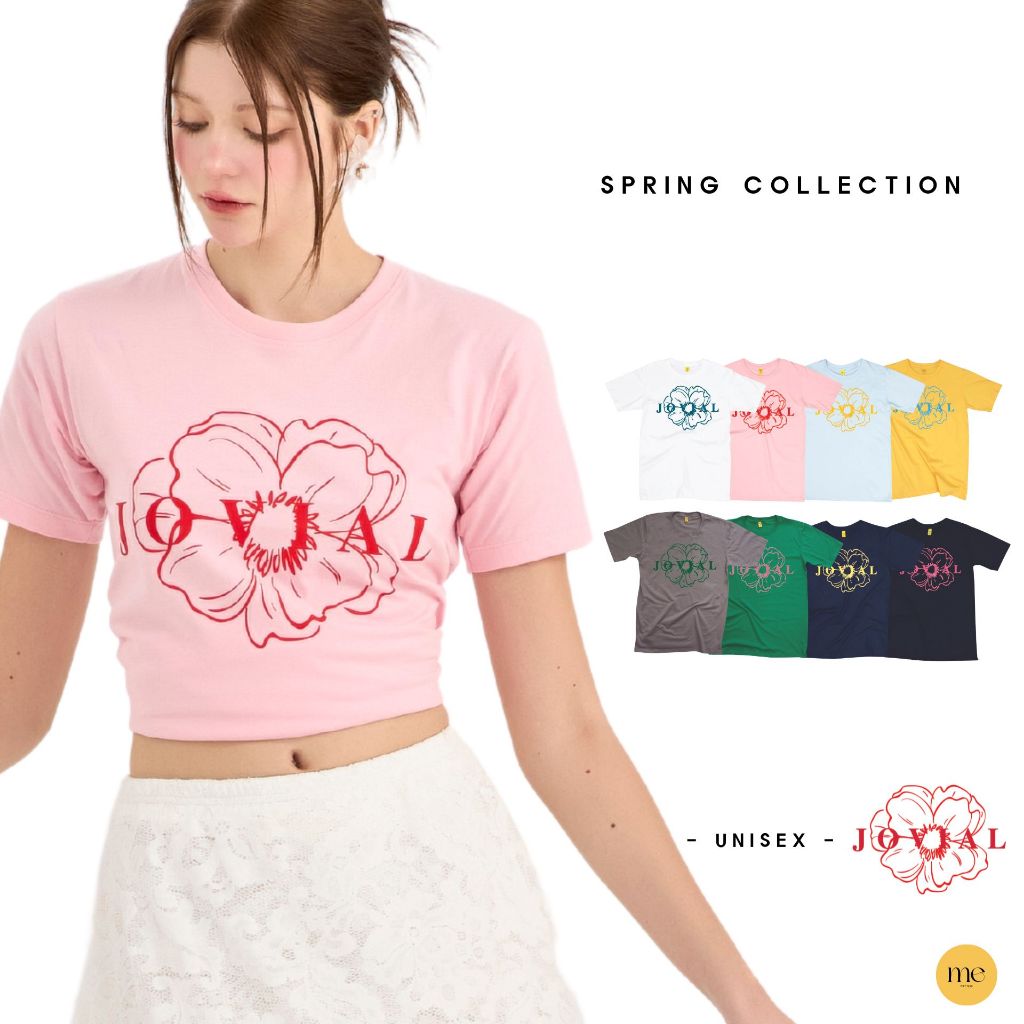 ME [ใหม่ล่าสุด] รุ่น "JOVIAL" เสื้อยืดคอกลม นุ่มละมุน ยืดแต่ไม่ย้วย ยับยาก