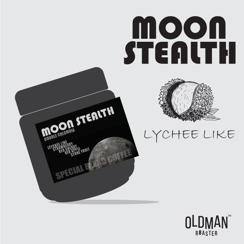 เมล็ดกาแฟ MOON STEALTH LYCHEE LIKE (คั่วอ่อน) " DOUBLE COLOMBIA
