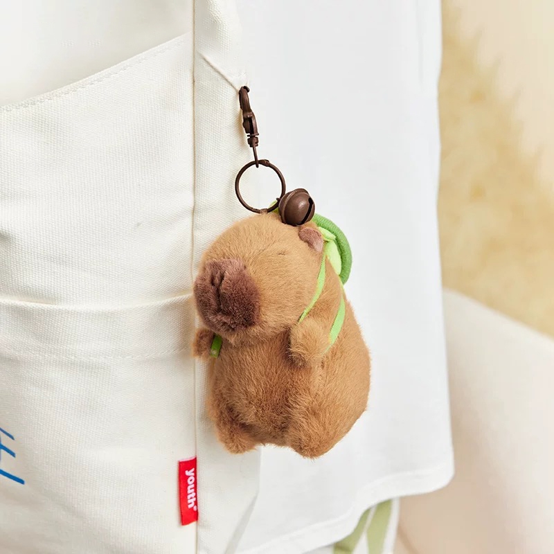 พร้อมส่ง พวงกุญแจ คาปิบาร่า The Green Party Capybara Pendant - Turtle Backpack